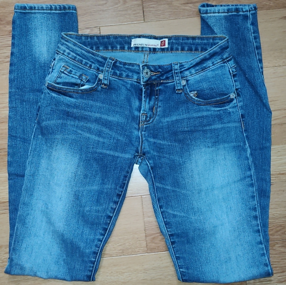Premium Just USA Blue Skinny Jeans Sz 0
